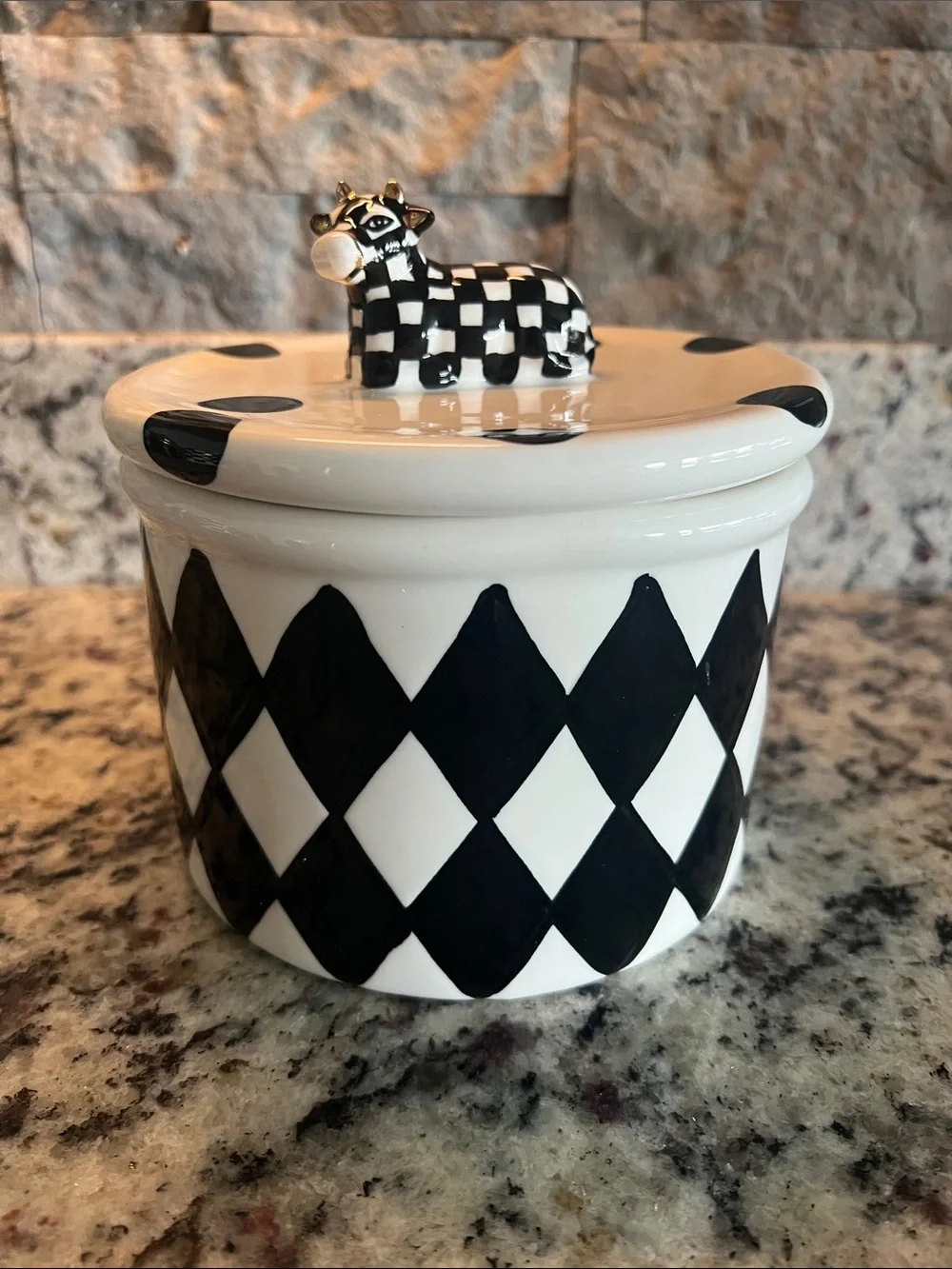 Mackenzie-Childs Cow Creamery Canister - Small one Only.  Like new.